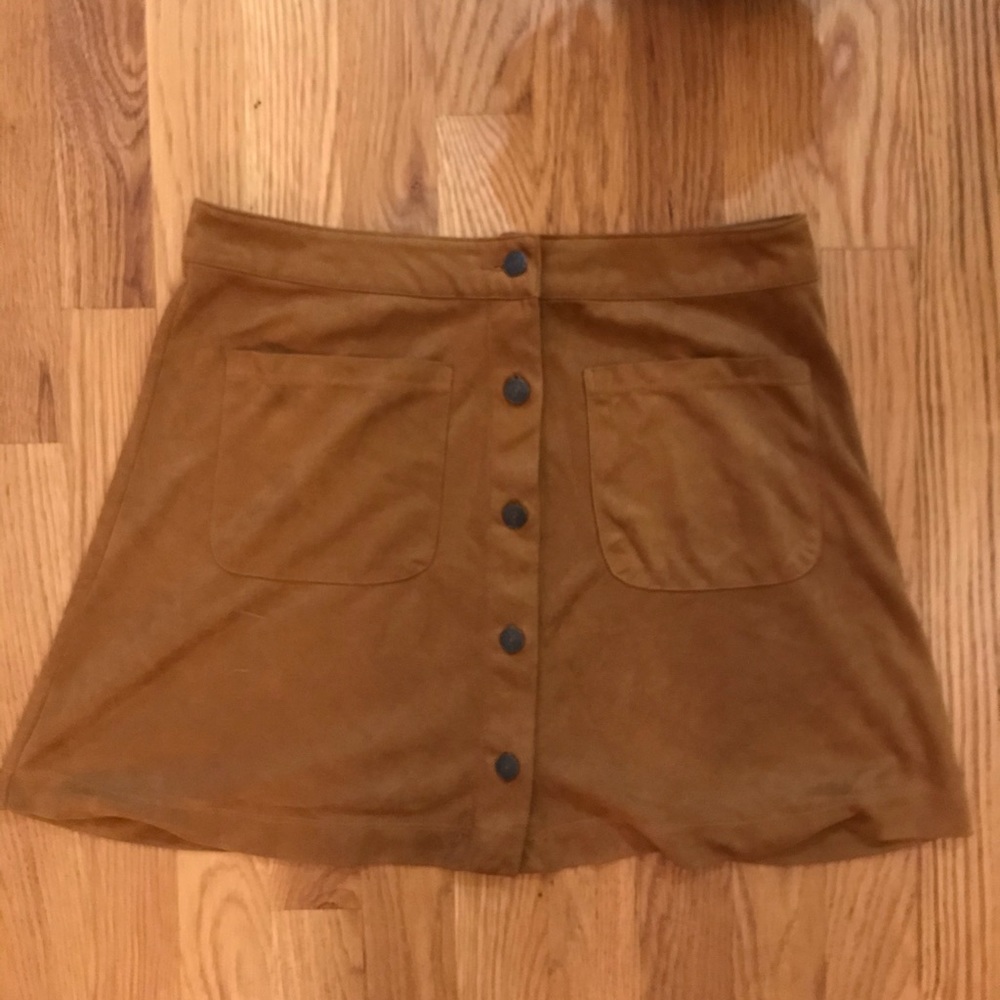 🌵Suede brown skirt